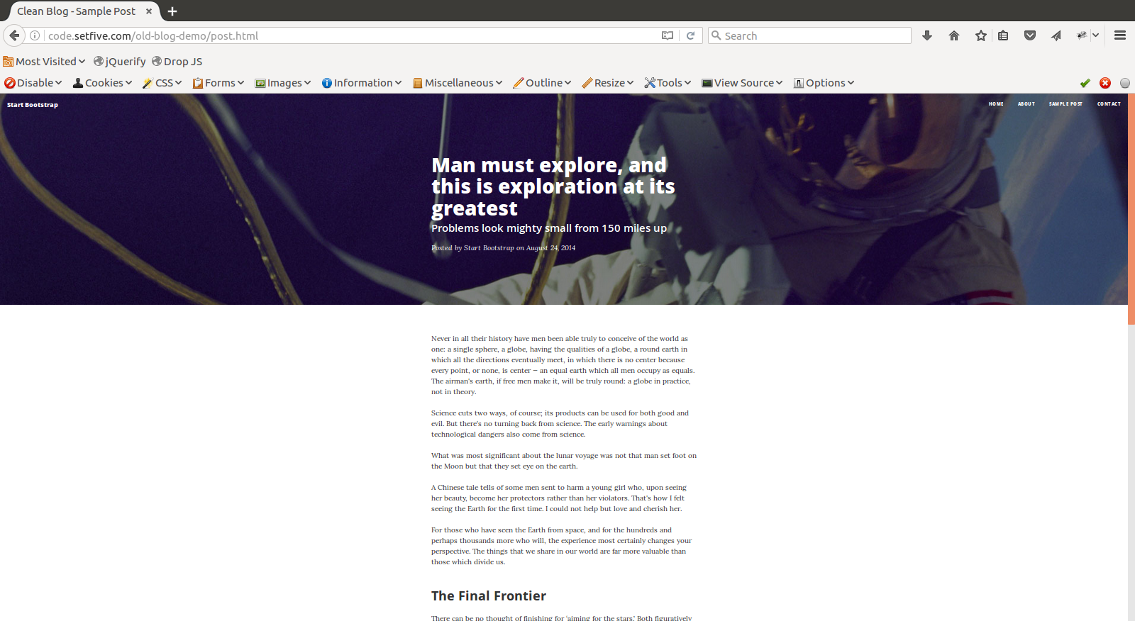 Design: How to Make a Vintage Website - {5} Setfive - Talking to the World